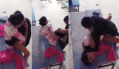 Desi Mallu College Girl & Bf Sex On Bench Viral Mms HD