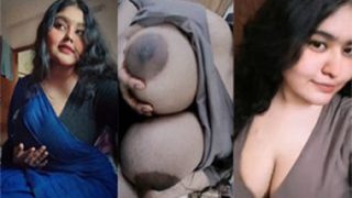 Hot Bengali Girl Pressing Boobs & Showing
