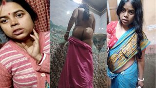 Indian Bengali Bhabhi Secretly Captured Pussy Show