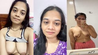 Busty Horny Girl Squeezing Big Boobs & Pussy Fuck