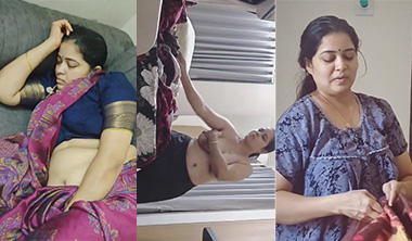 Desi Telugu MoM Nude – Captured Leaked By Son Mms
