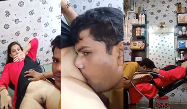 Tamil Mallu Couple Pussy Licking – In Beauty Parlour