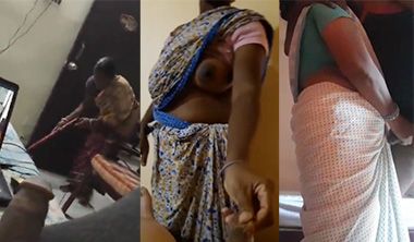 Kochi Bachelor Hostel Maid Aunty Watches Shaking My Dick HD