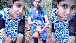 Shy Tamil Teen Girl Outdoor – Rubbing Pussy With BF Viral