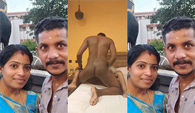 Shy Tamil Aunty Fucking in Hotel Room with Lover