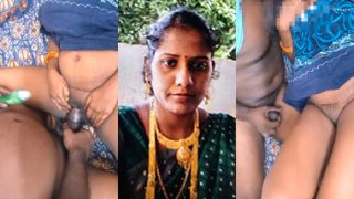 Tamil Horny Wife Morning Fucking CumShot On Pussy
