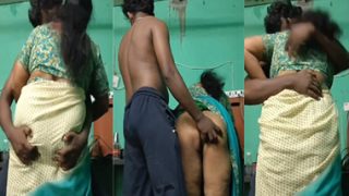 Desi Tamil Maid Aunty Blowjob – Sex With House Owner View