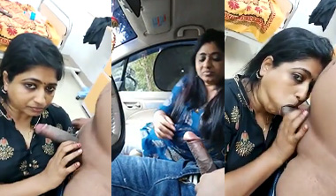 Tamil Mallu Milf Car Blowjob While Driving With BF