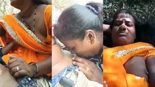 Tamil Village Aunty Affair Fucked by Lover Outdoor