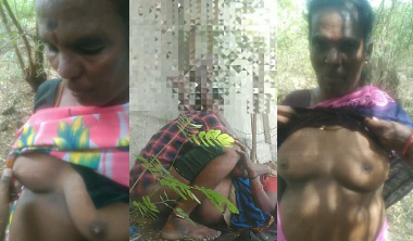 Tamil Village Aunty Fucking by Young Guys in Outdoor Jungle