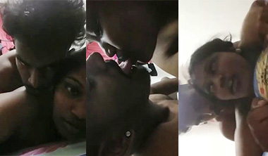 Horny Tamil Couple Fucking Hard In Prone Bone & Kissing