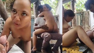 Tamil Mallu Girl Blowjob – Outdoor Sex Mms
