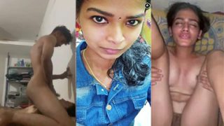 Horny Tamil Girl Enjoying – Painful Moaning Sex