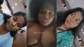 Horny Tamil Mallu Girl Showing – Fingering Moaning