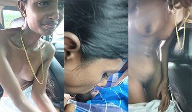 Skinny Tamil Girl Sucking Dick Inside Car