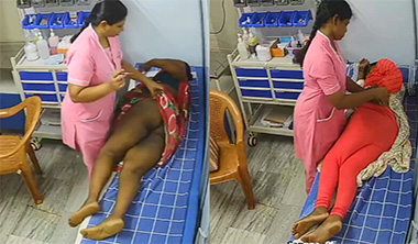 Tamil Aunty in Clinic Room – IPCam Captured Nude