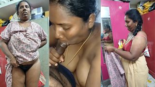 Tamil Dusky Aunty Sloppy Blowjob – Dick Riding Fuck