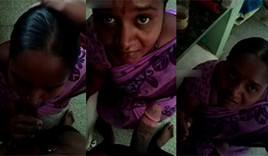 Tamil Milf Maid Aunty Giving Blowjob to Younger Boy