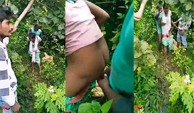 Tamil Village Girl Group Sex in Jungle – Tamil Mms Sex